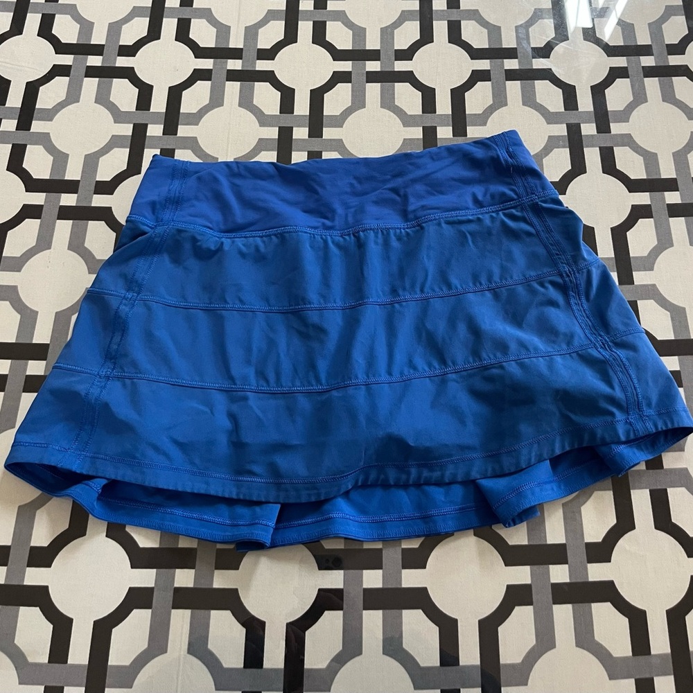 Blue Lululemon Pace Rival Skirt